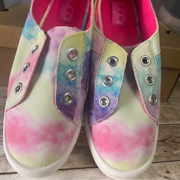 Sugar slip on laceless cute fun tie dye casual sneakers size 7. Sgr gemstone - Picture 2 of 15